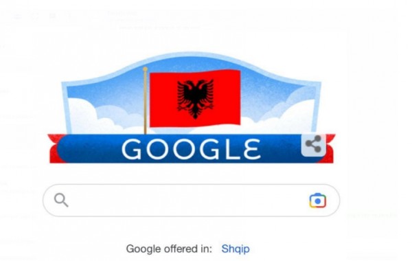 ​Google nderon shqiptarët në 110-vjetorin e pavarësisë së Shqipërisë