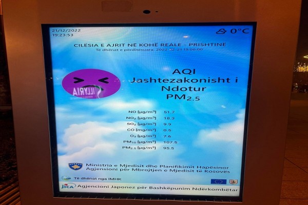 IKShPK: Sonte ajri në Prishtinë është jashtëzakonisht i ndotur