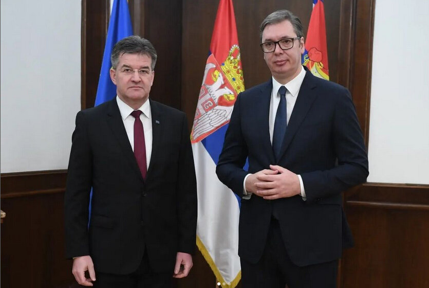 Lajçak pas takimit me Vuçiqin: Diskutuam për një zgjidhje politike që do të ulte tensionet dhe do të mundësonte heqjen e barrikadave