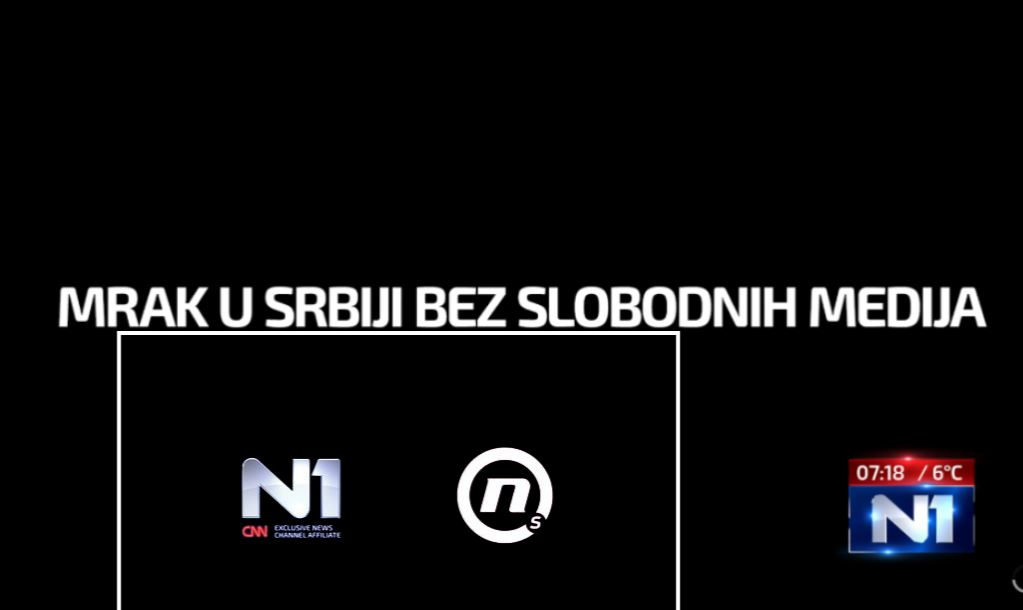 “Errësirë ​​në Serbi, pa media të lira”- Dy televizione ndërprejnë transmetimin