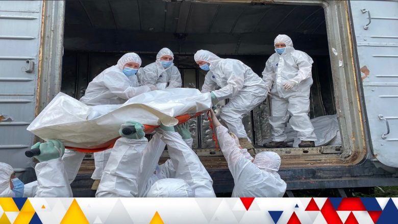 Ukrainasit pretendojnë se në Rusi ka arritur një tren plot me trupa të ushtarëve të vrarë rusë