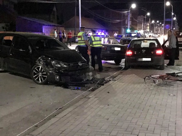 Suharekë: Goditi katër persona me veturë, arrestohet