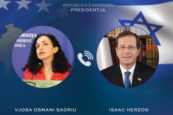 Osmani bisedë telefonike me homologun e izraelit: Të përkushtuar për ta thelluar bashkëpunimin