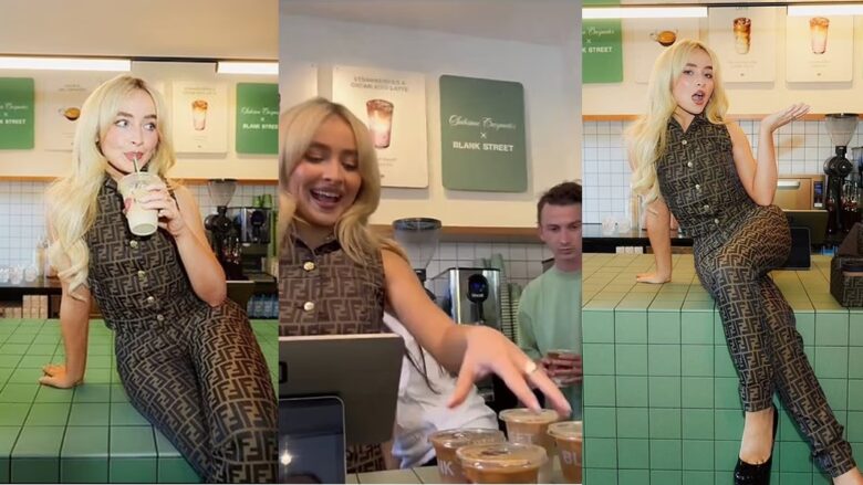 Pasi kënga e saj “Espresso” u bë hit, Sabrina Carpenter befason fansat duke punuar si bariste për të shërbyer kafe falas