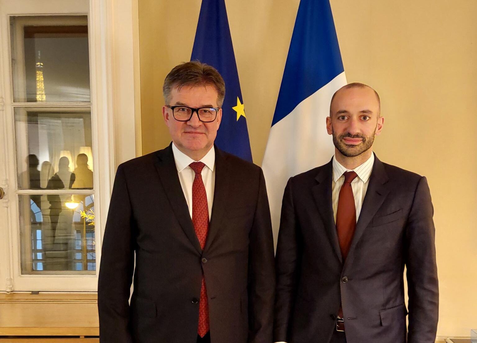 Lajçak në Paris takon Ministrin për Evropë, thotë se Franca është mbështetëse e fortë e dialogut