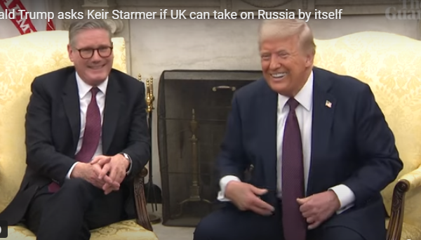 Trump e “ngushton” Starmerin në Shtëpi të Bardhë me pyetjen: A mund të përballet Mbretëria e Bashkuar vetë me Rusinë?