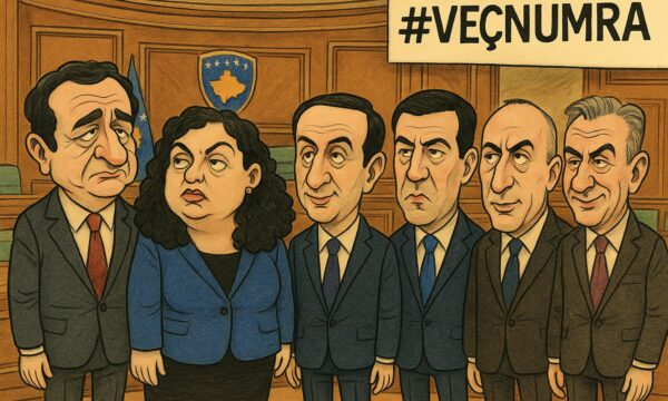 Instituti Demokratik i Kosovës karikaturon liderët duke komentuar moskonstituimin e Kuvendit: Deri kur? Deputetët s’janë veç numra